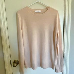 Everlane 100% Cashmere Crewneck Sweater, Light Pink, Large